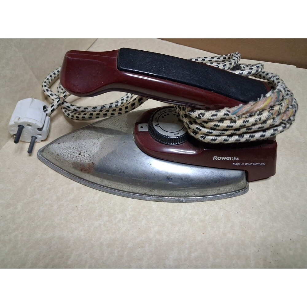 Vintage Rowenta Electric Iron Made In West Germany Read